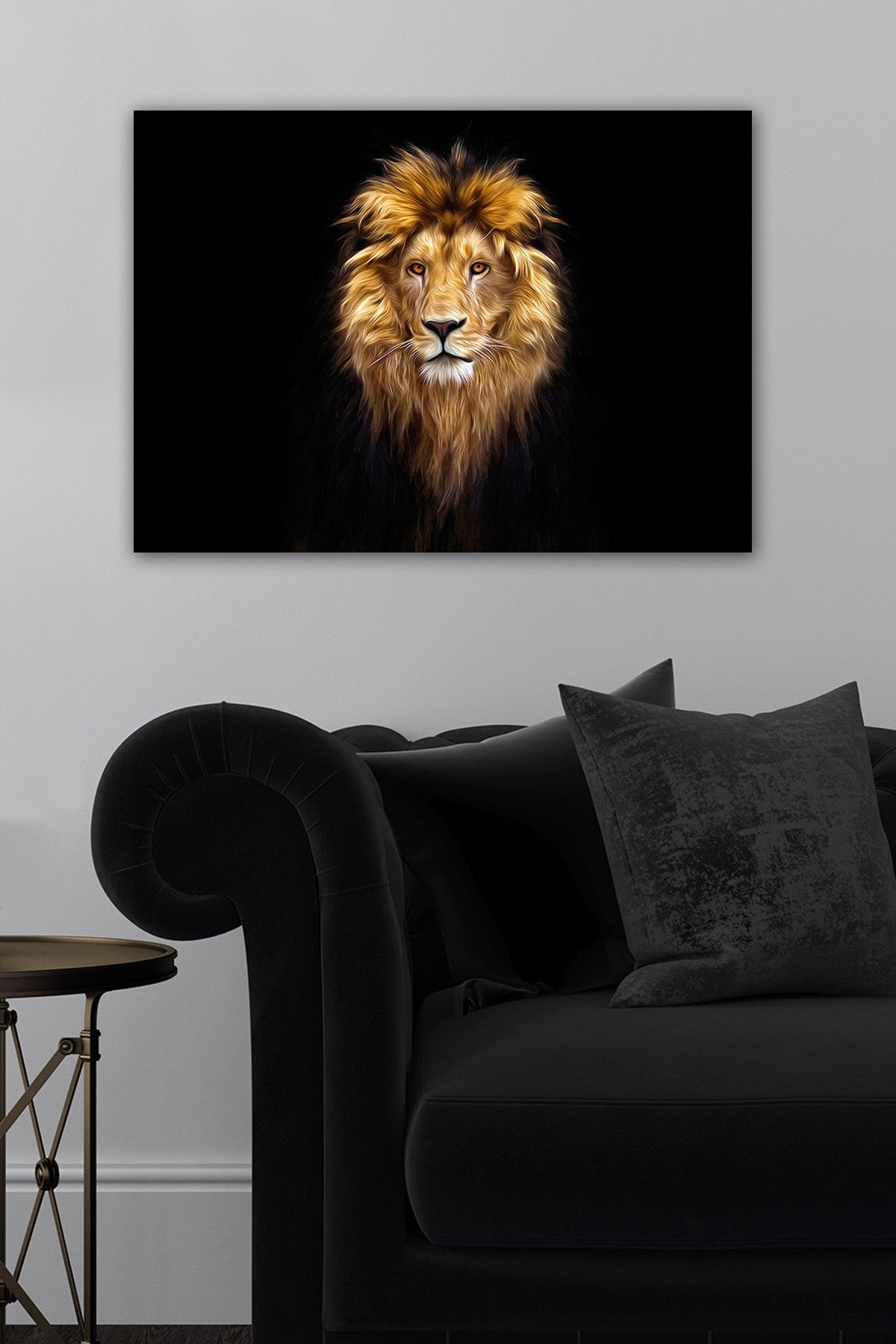 Impressionante pintura decorativa em tela, 50 x 70 cm | 100% tela, 100% moldura de madeira (3 cm de espessura) | Perfeita para amantes de decoração e arte