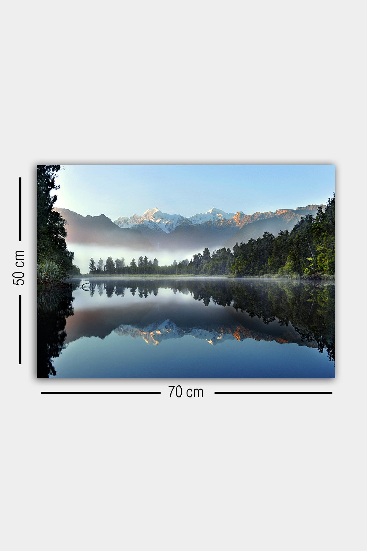 Impressionante pintura decorativa em tela, 50 x 70 cm | 100% tela, 100% moldura de madeira (3 cm de espessura) | Perfeita para amantes de decoração e arte