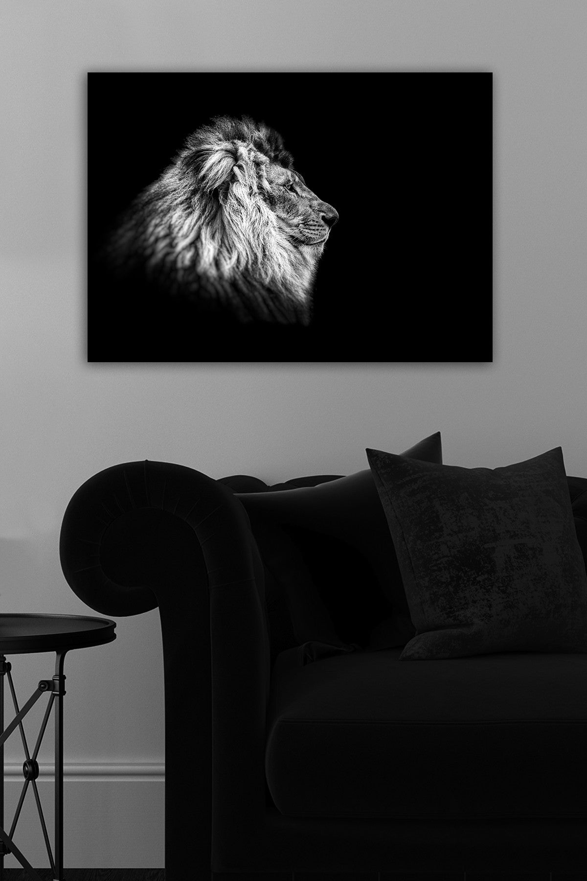Impressionante pintura decorativa em tela, 50 x 70 cm | 100% tela, 100% moldura de madeira (3 cm de espessura) | Perfeita para amantes de decoração e arte