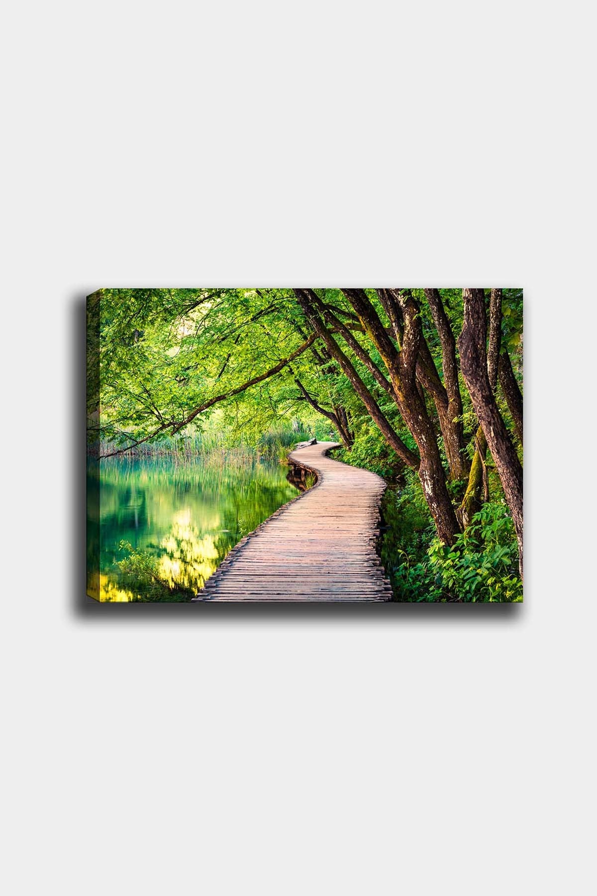 Impressionante pintura decorativa em tela, 50 x 70 cm | 100% tela, 100% moldura de madeira (3 cm de espessura) | Perfeita para amantes de decoração e arte