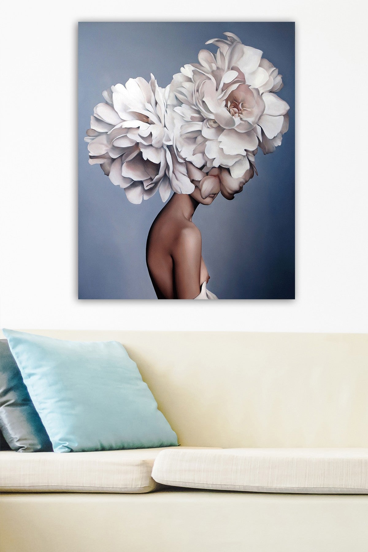 Impressionante pintura decorativa em tela, 70 x 100 cm | 100% tela, 100% moldura de madeira (3 cm de espessura) | Perfeito para amantes de decoração e arte