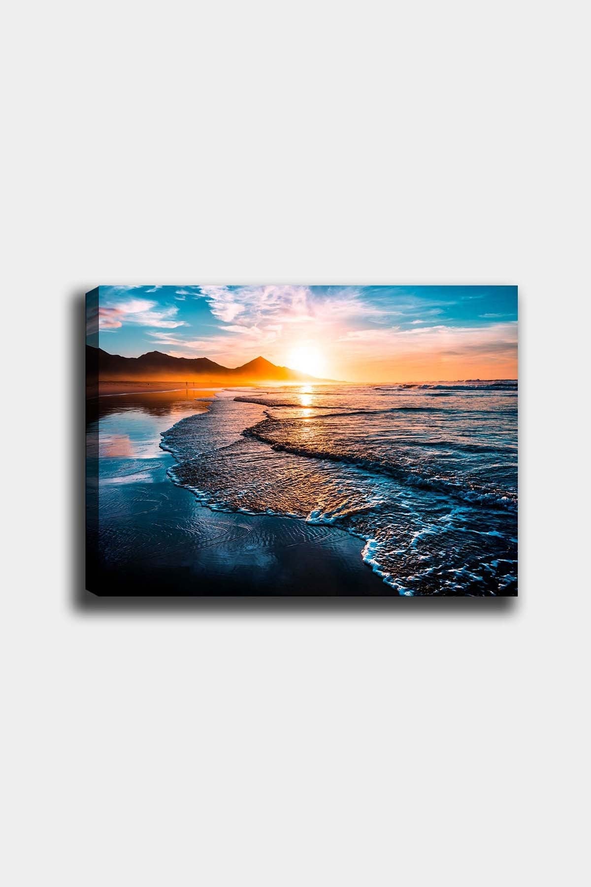 Impressionante pintura decorativa em tela, 50 x 70 cm | 100% tela, 100% moldura de madeira (3 cm de espessura) | Perfeita para amantes de decoração e arte