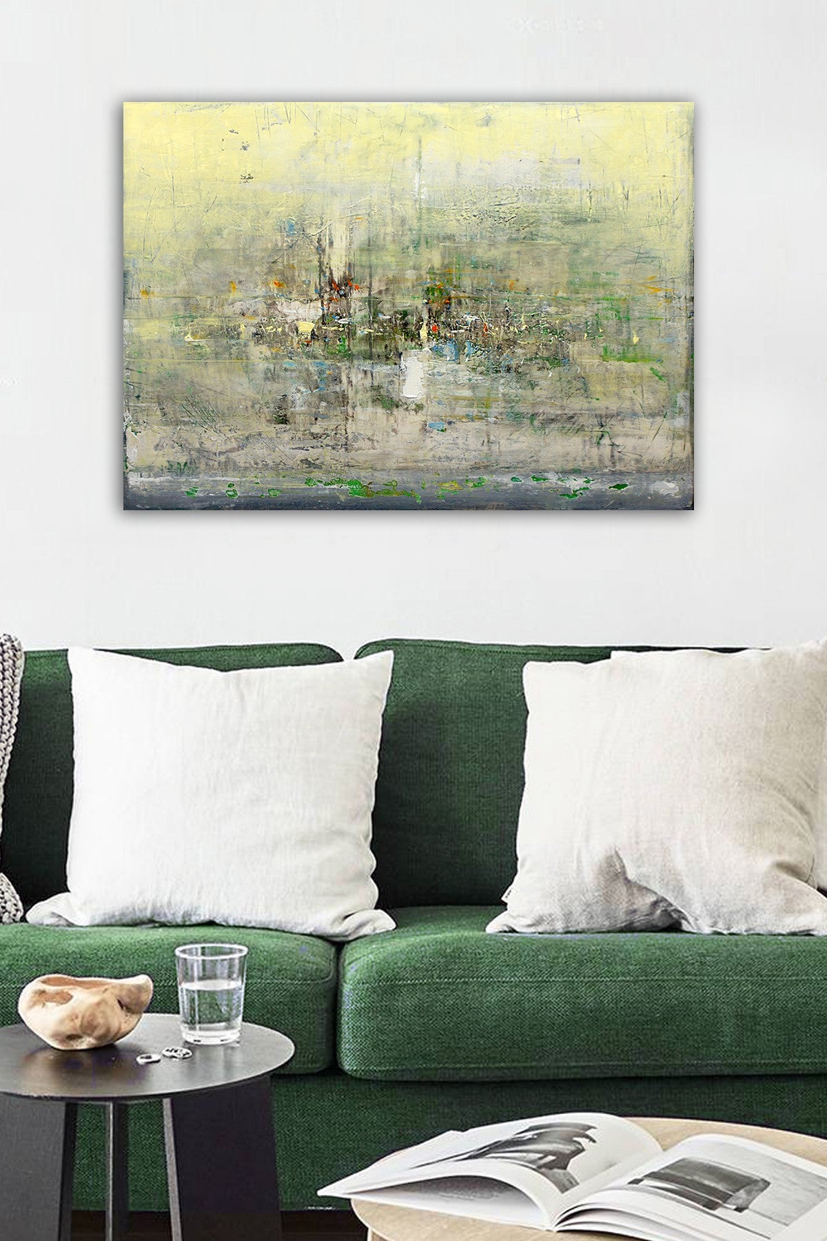 Impressionante pintura decorativa em tela, 50 x 70 cm | 100% tela, 100% moldura de madeira (3 cm de espessura) | Perfeita para amantes de decoração e arte