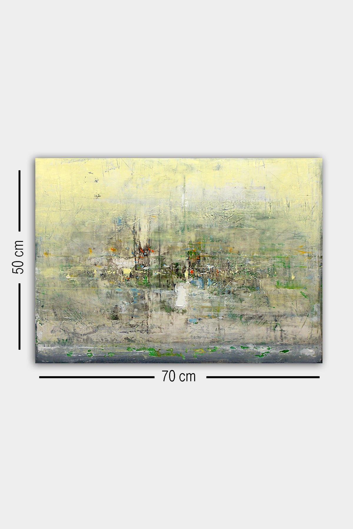 Impressionante pintura decorativa em tela, 50 x 70 cm | 100% tela, 100% moldura de madeira (3 cm de espessura) | Perfeita para amantes de decoração e arte