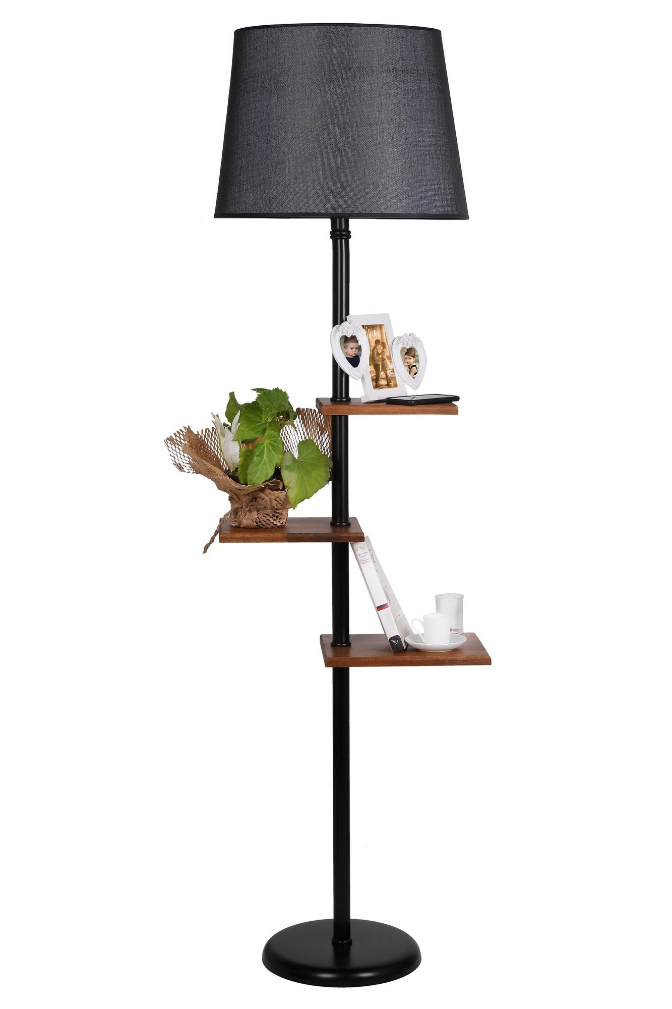 Candeeiro de Pé-Moda-Preto
