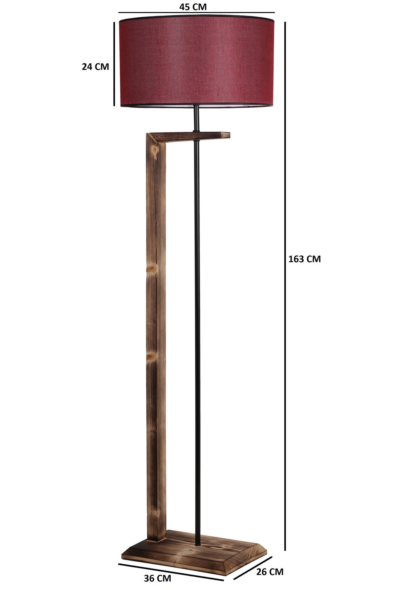 Candeeiro de Pé-Menekşe-Marrom
Vermelho Claret