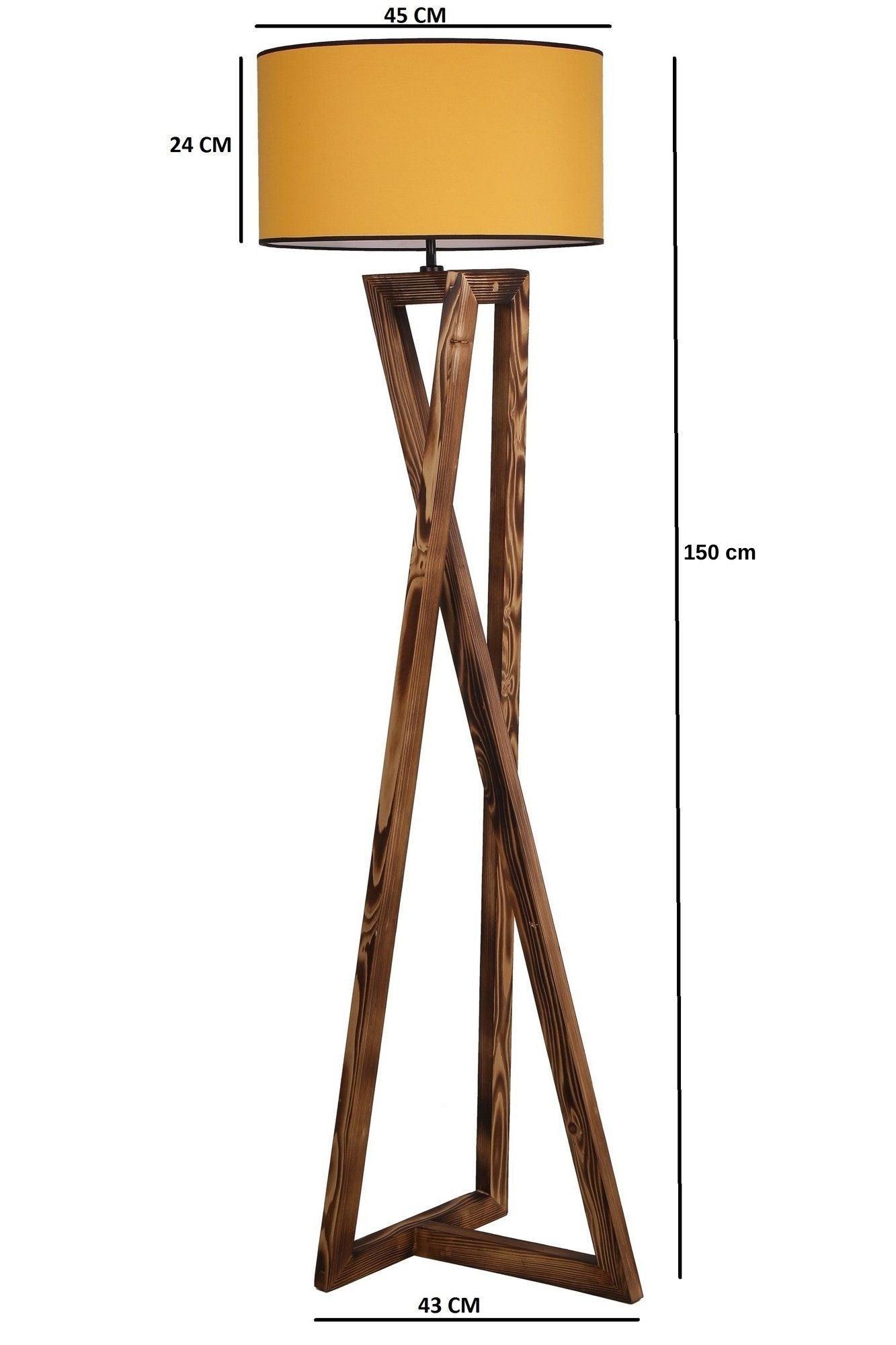 Candeeiro de Pé-Maçka-Mostarda
Marrom