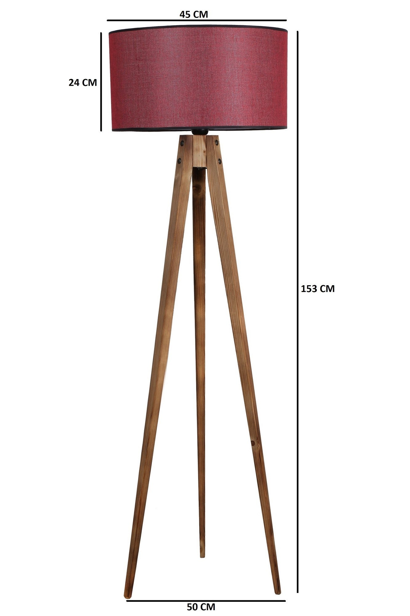 Candeeiro de Pé-Tripod-Marrom
Vermelho Claret