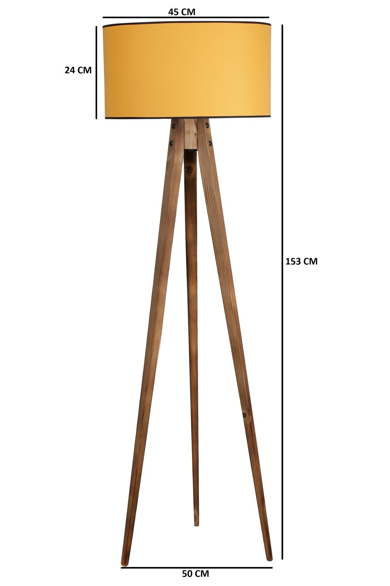 Candeeiro de Pé-Tripod-Mostarda
Marrom