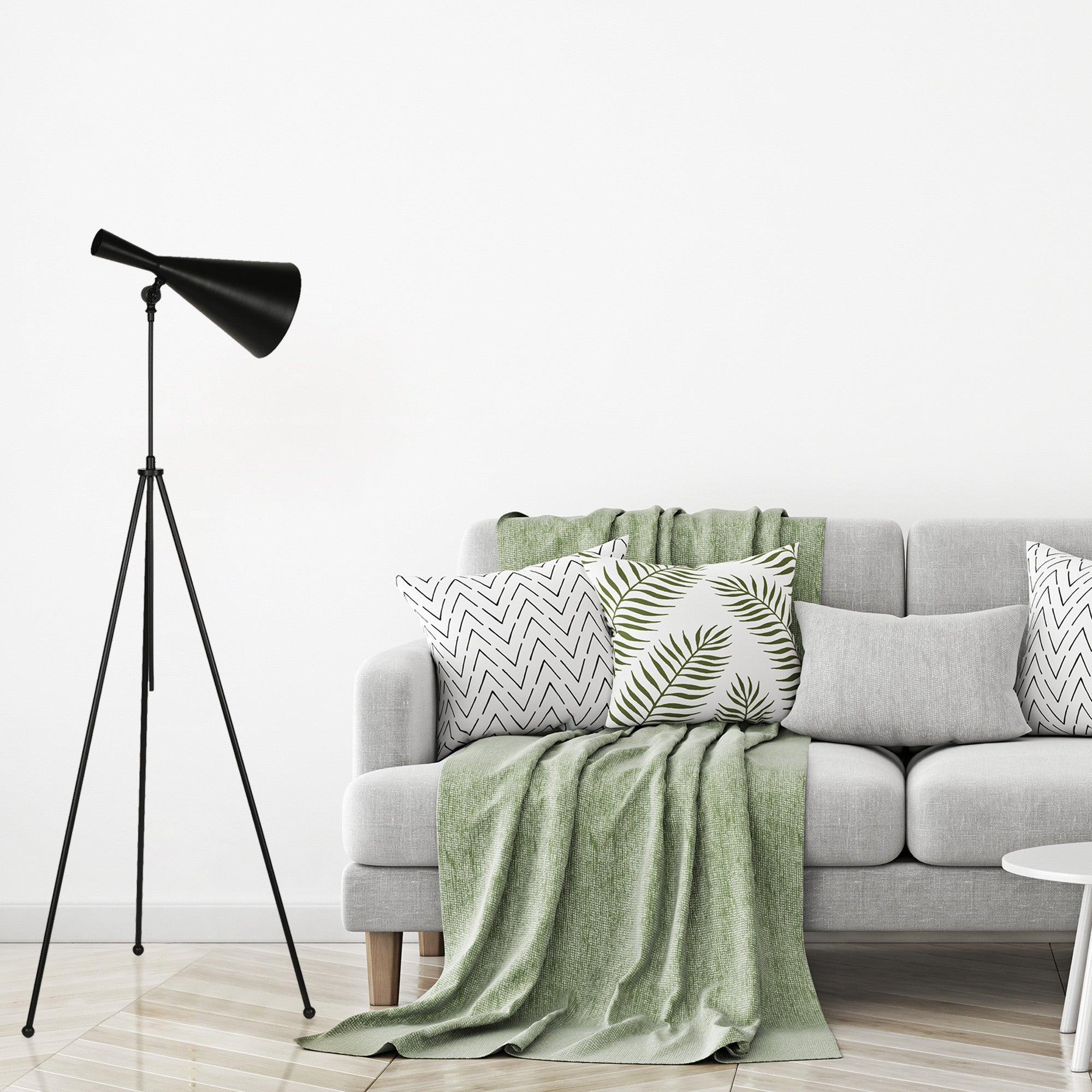 Candeeiro de Pé – 120 cm a 175 cm – Preto – Metal