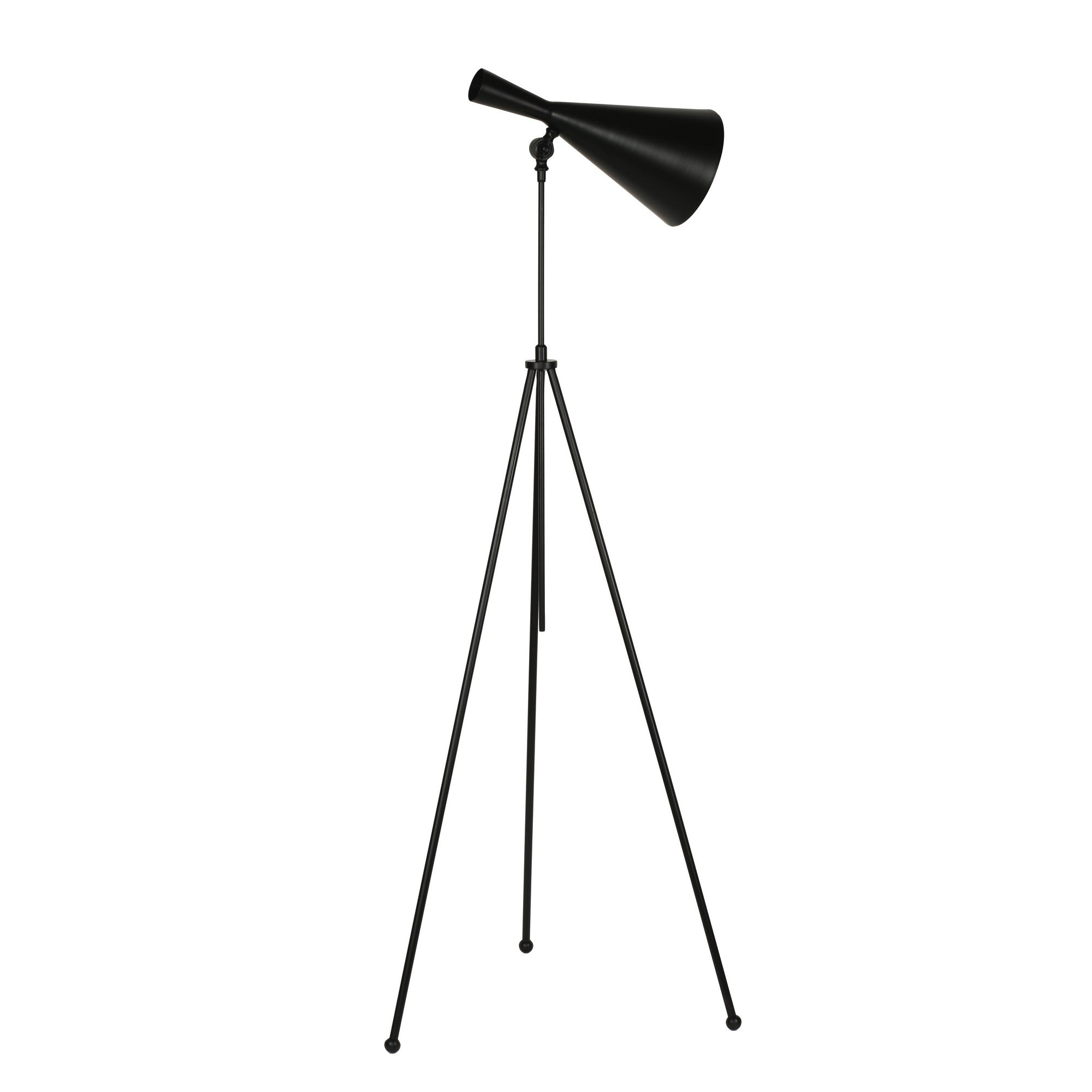 Candeeiro de Pé – 120 cm a 175 cm – Preto – Metal