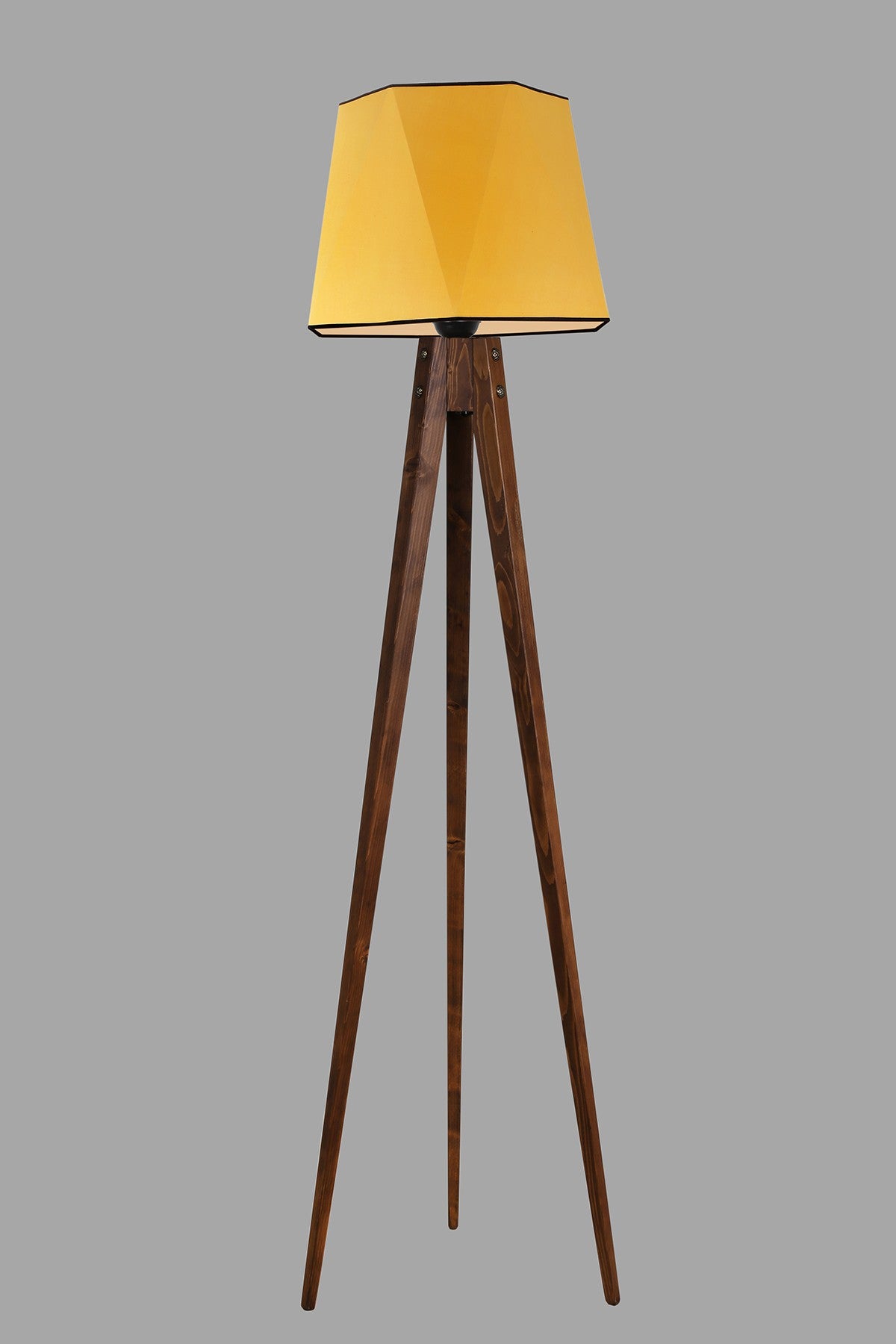 Candeeiro de Pé – 165 cm – Mostarda – Pinho