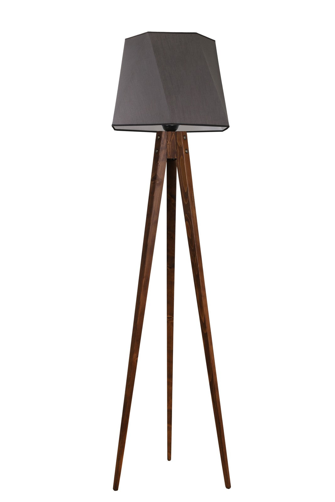 Candeeiro de Pé – 165 cm – Cinza Escuro – Madeira de Fir