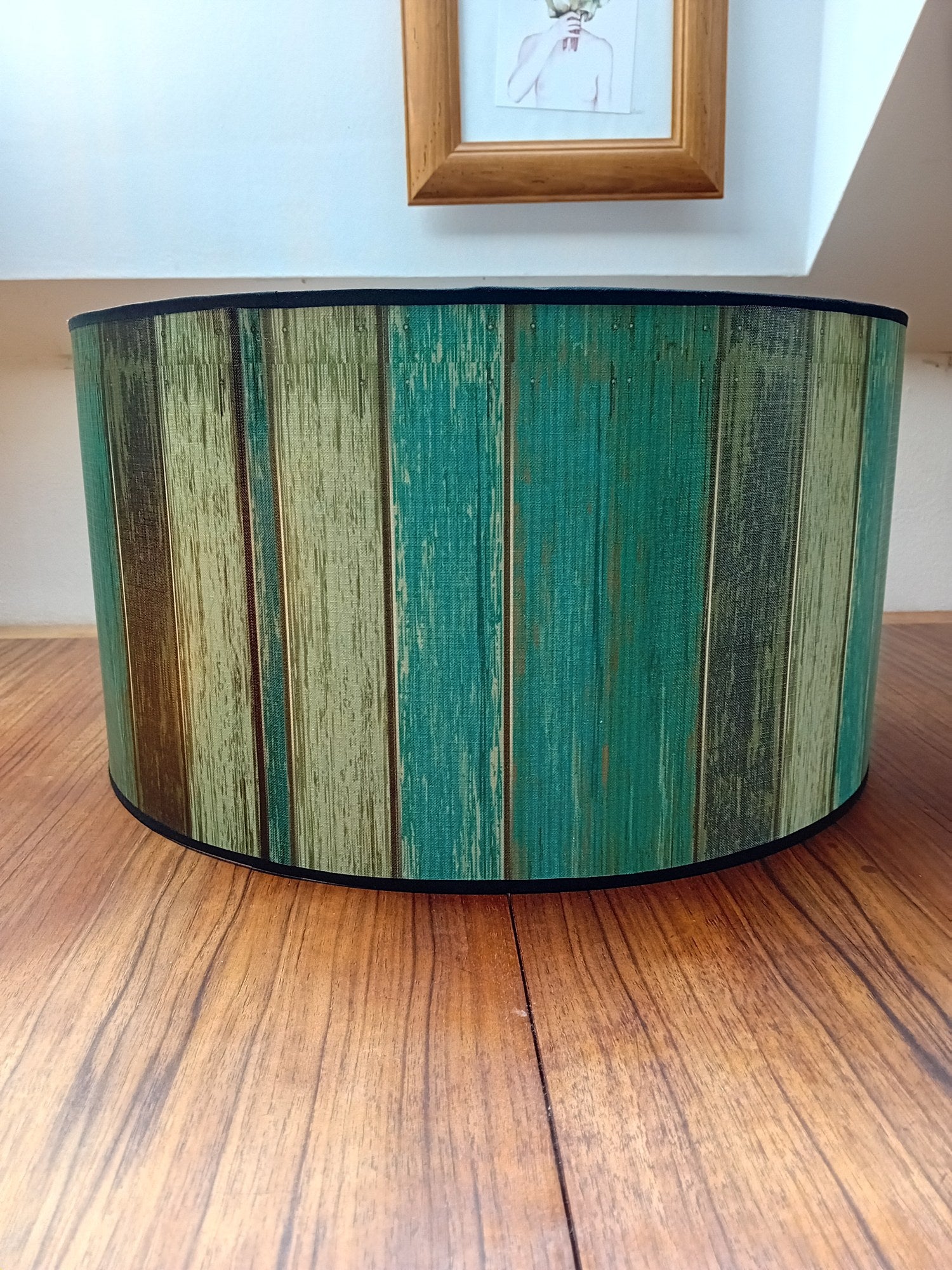 Candeeiro de Pé de Madeira – 153 cm – Multicolorido