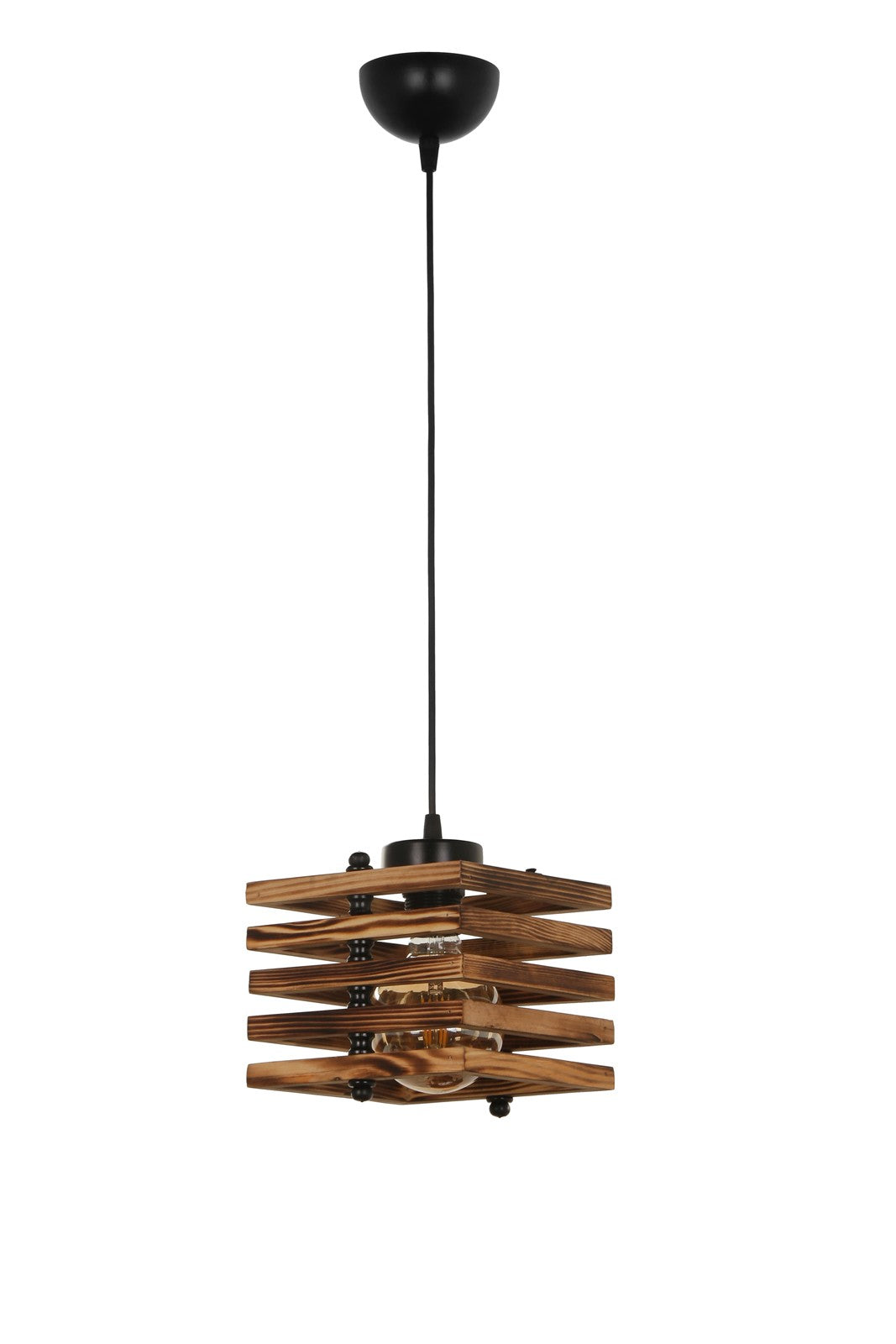 Candeeiro de Teto – 70 cm – Marrom – Madeira