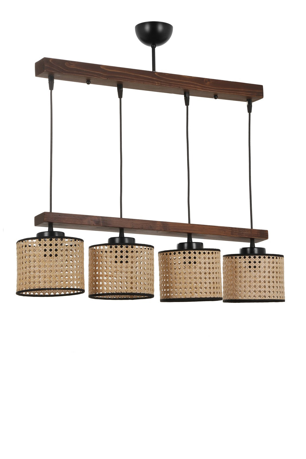 Candeeiro de Teto – 80 cm x 15 cm – Vintage – Madeira