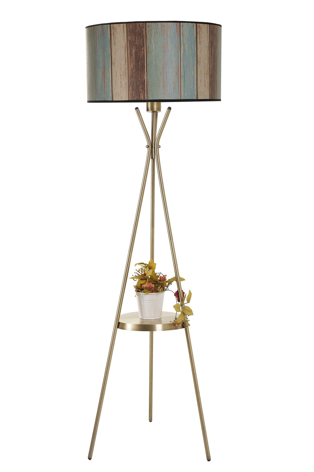 Candeeiro de Pé – 158 cm – Multicolorido – Metal