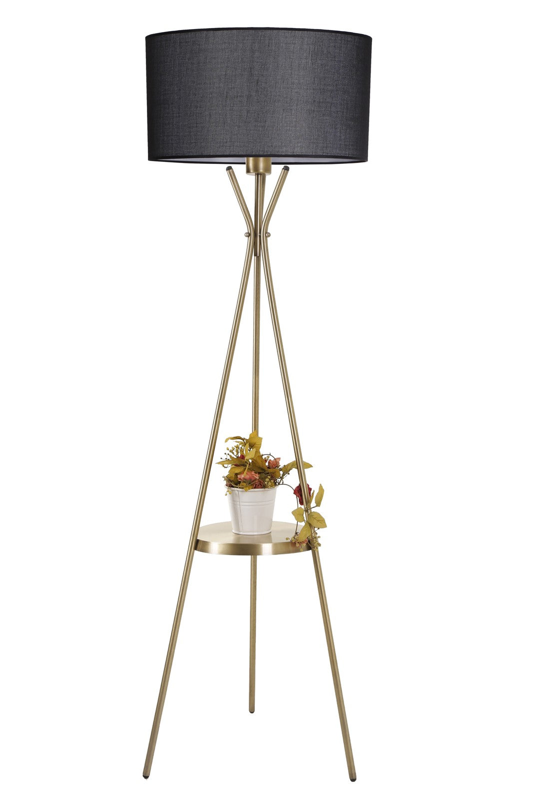 Candeeiro de Pé – 158 cm – Preto – Metal