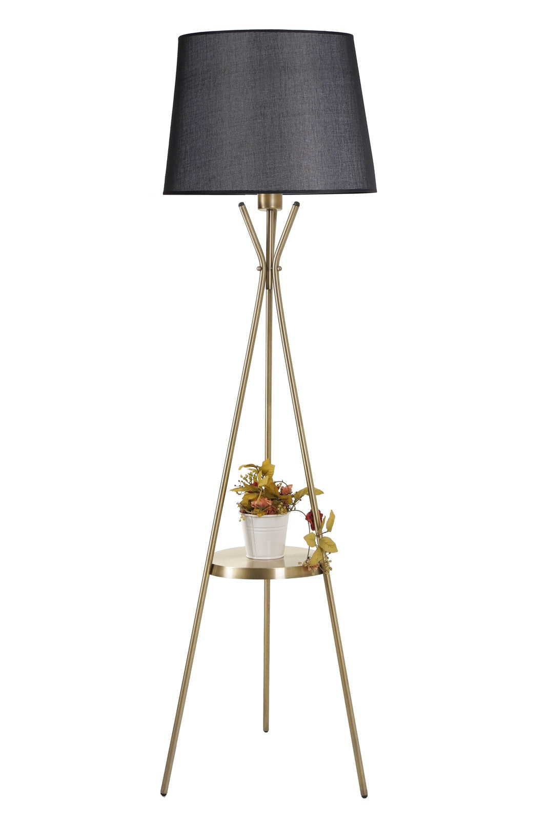 Candeeiro de Pé – 165 cm – Preto – Metal