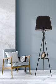 Candeeiro de Pé – 165 cm – Preto – Metal