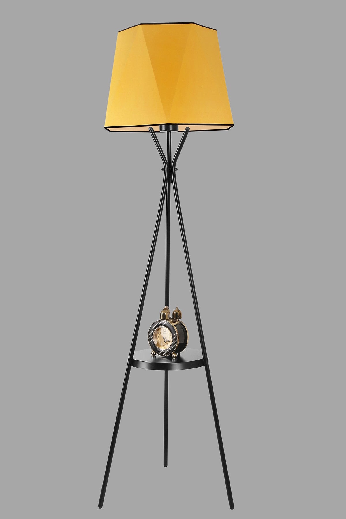 Candeeiro de Pé – 165 cm – Mostarda – Metal