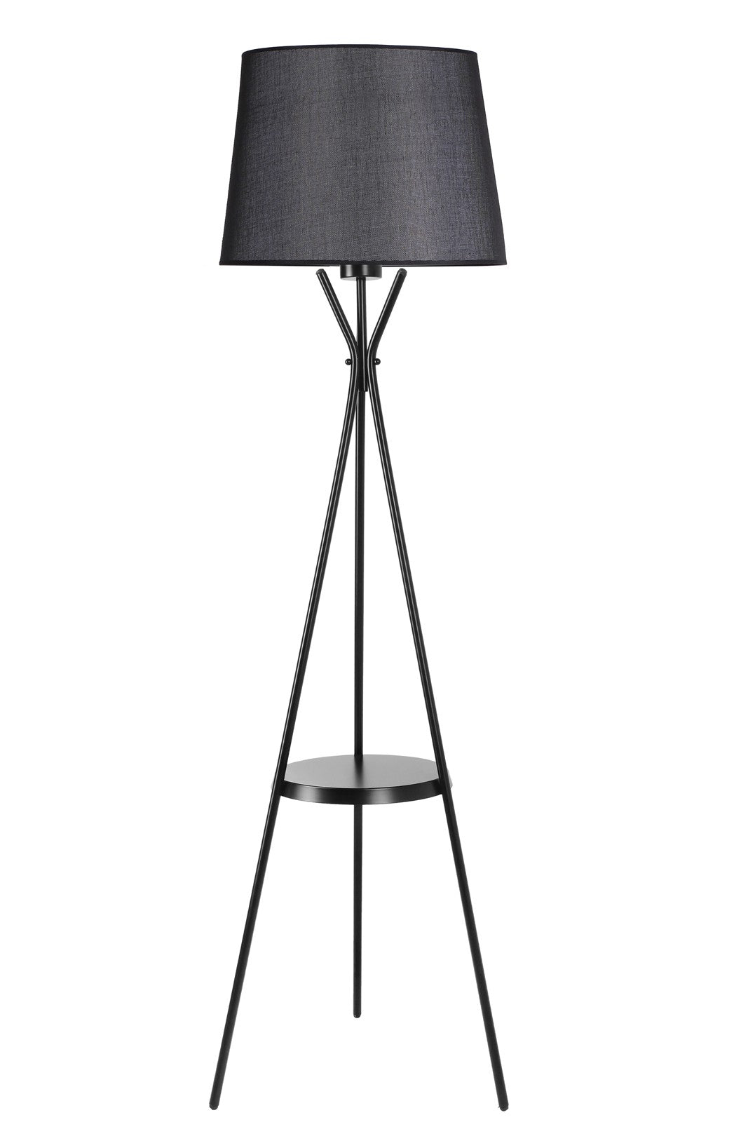 Candeeiro de Pé – 165 cm – Preto – Metal