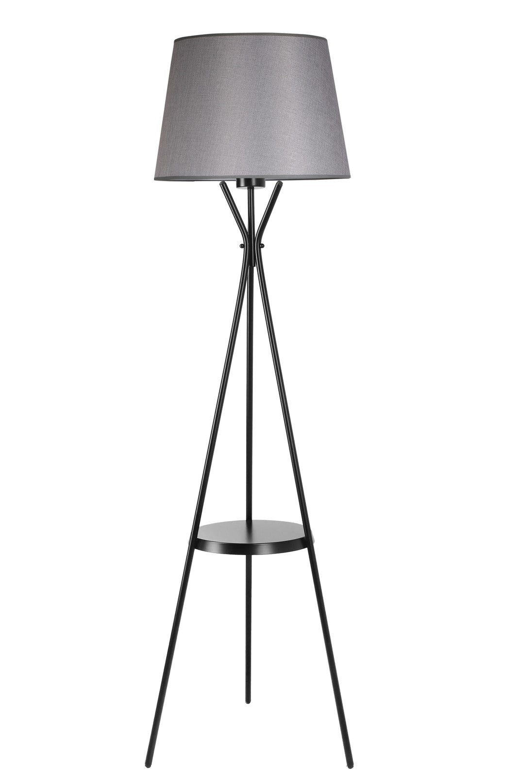 Candeeiro de Pé – 165 cm – Cinza – Metálico
