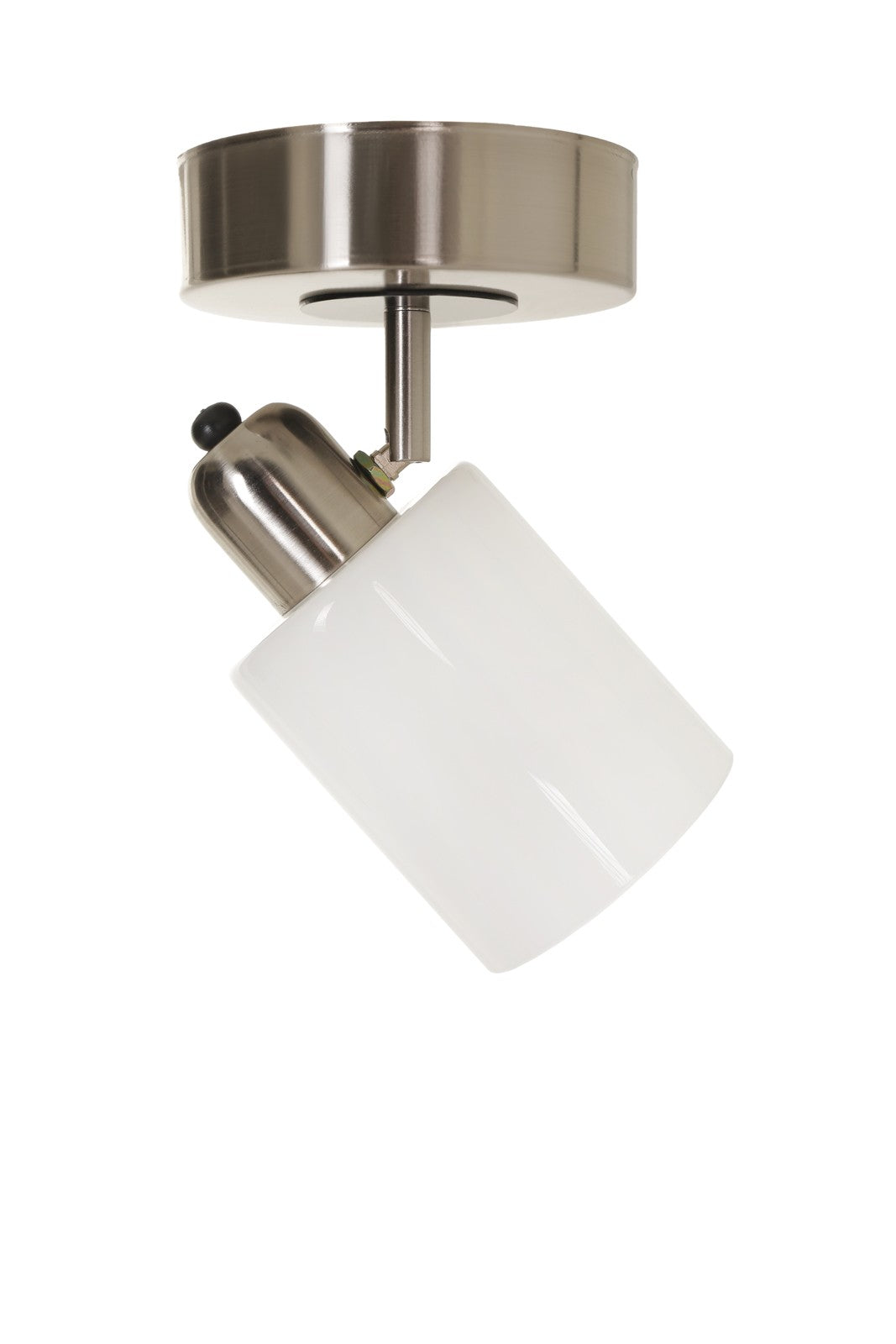 Candeeiro de Teto - 12 cm - 20 cm - Branco - Metal e Vidro