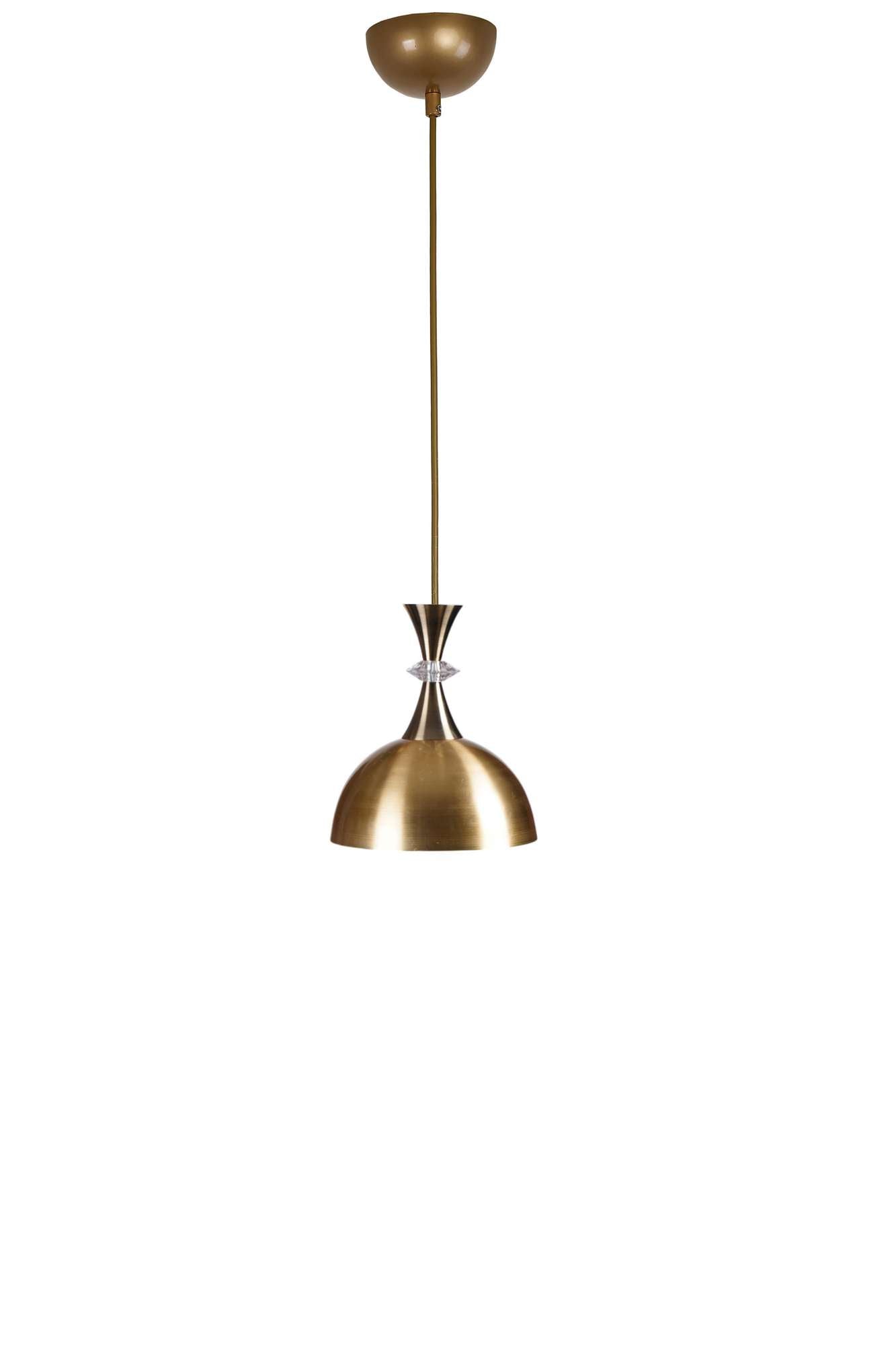 Candeeiro de Teto – altura ajustável 20-70 cm – dourado – metal