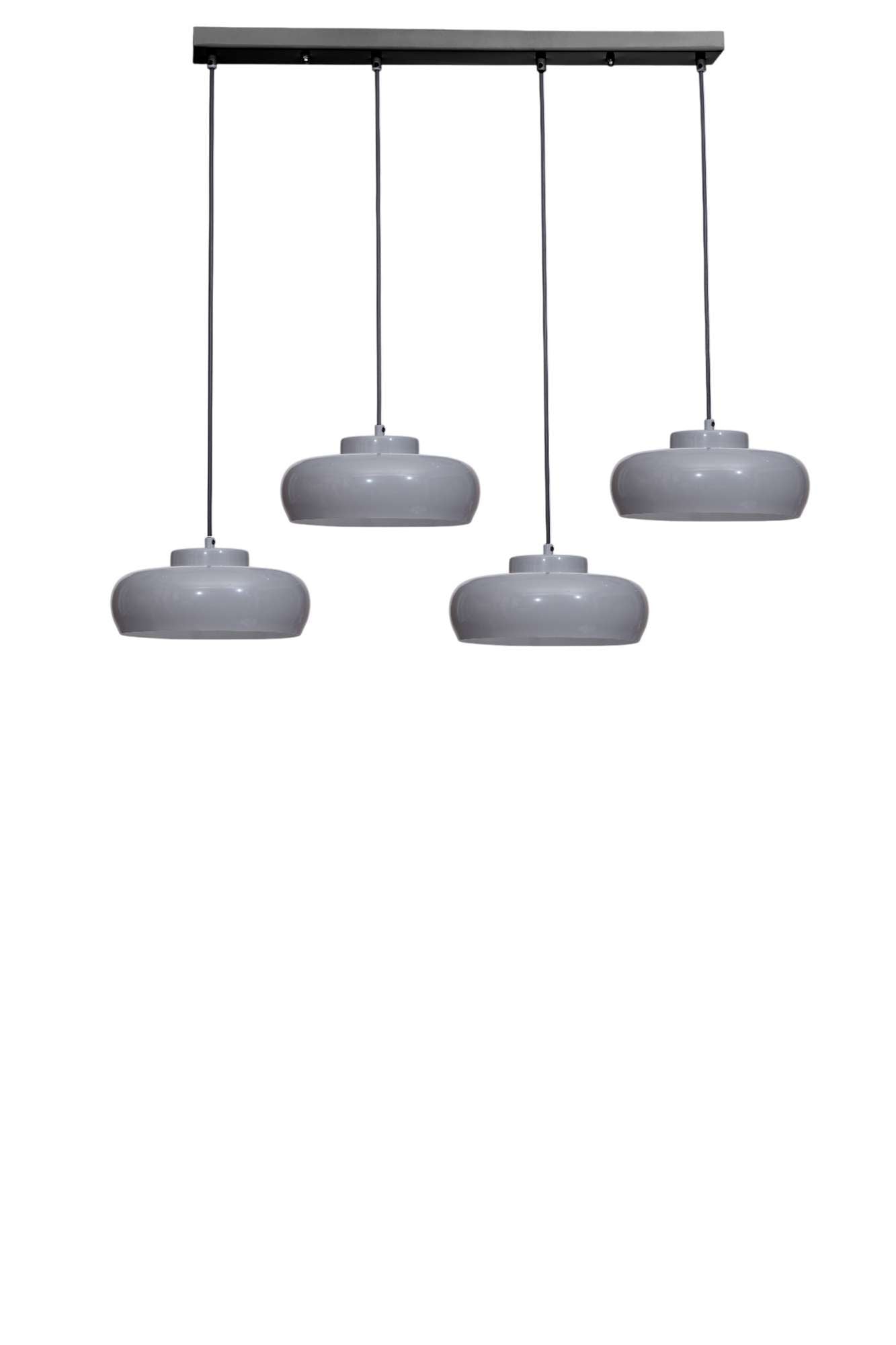 Candeeiro de Teto ajustável – 21-70 cm – cinza/preto – metal