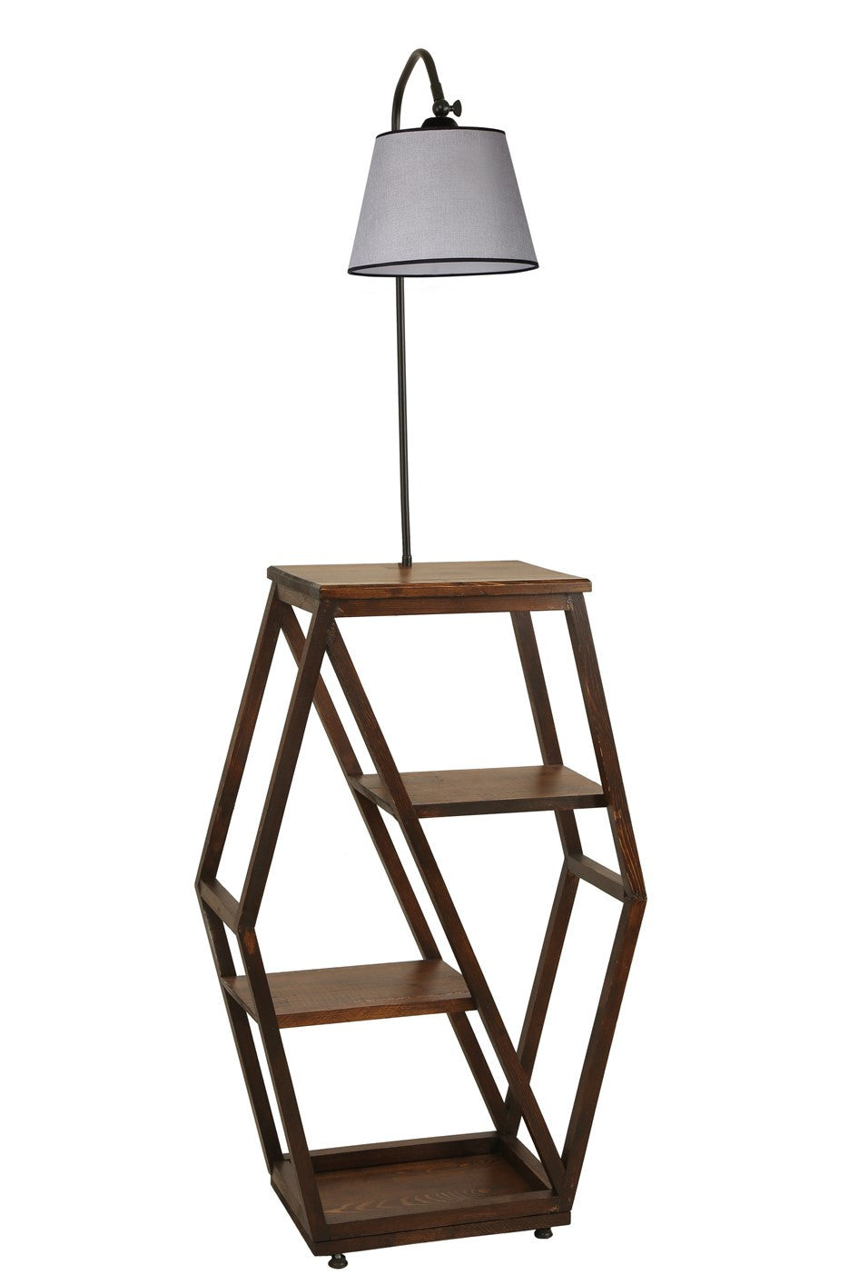 Candeeiro de Pé – 165 cm – Cinza – Metal