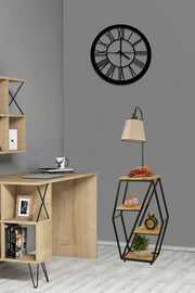 Candeeiro de Pé – 165 cm – Vime – Metal e Madeira de Fir