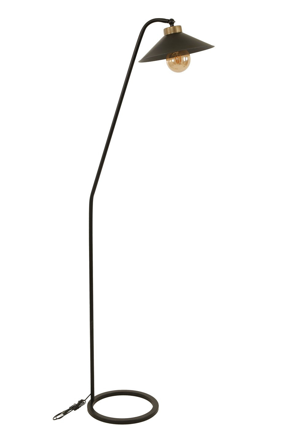 Candeeiro de Pé – 155 cm – Preto – Metal