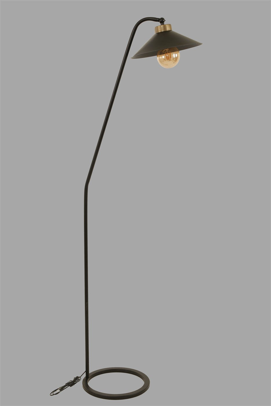 Candeeiro de Pé – 155 cm – Preto – Metal