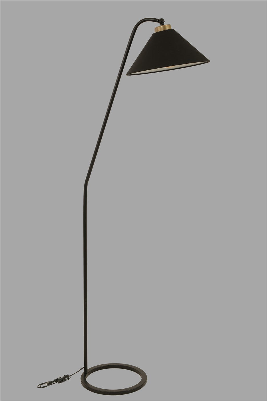 Candeeiro de Pé – 155 cm – Preto – Metal