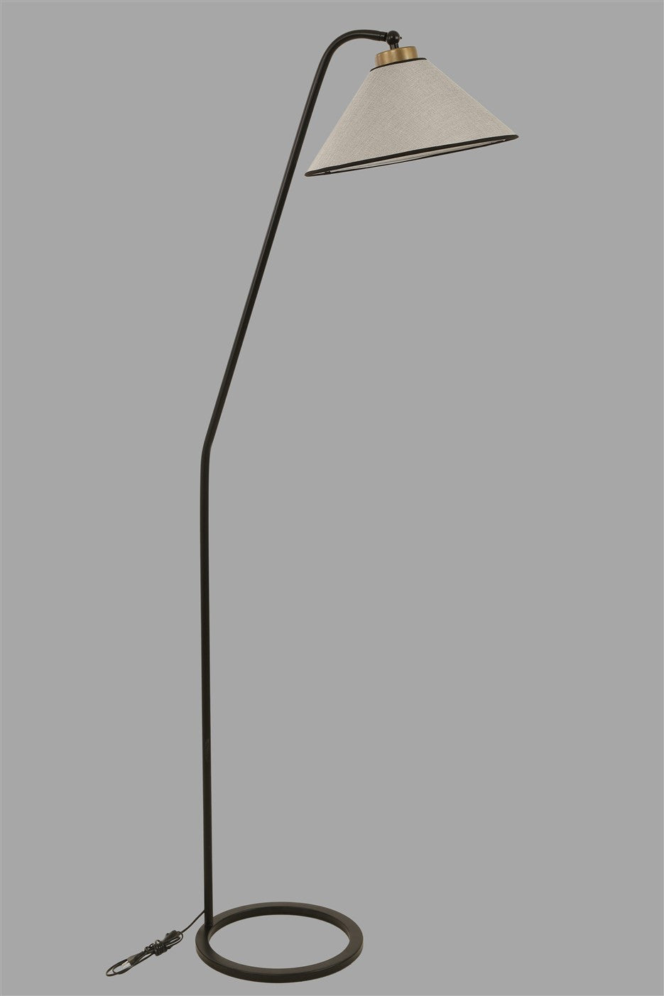 Candeeiro de Pé – 155 cm – Cinza Claro – Metal