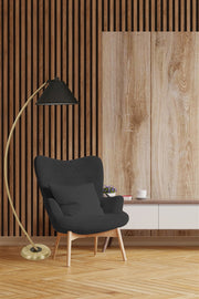 Candeeiro de Pé – 170 cm – Preto – Metal