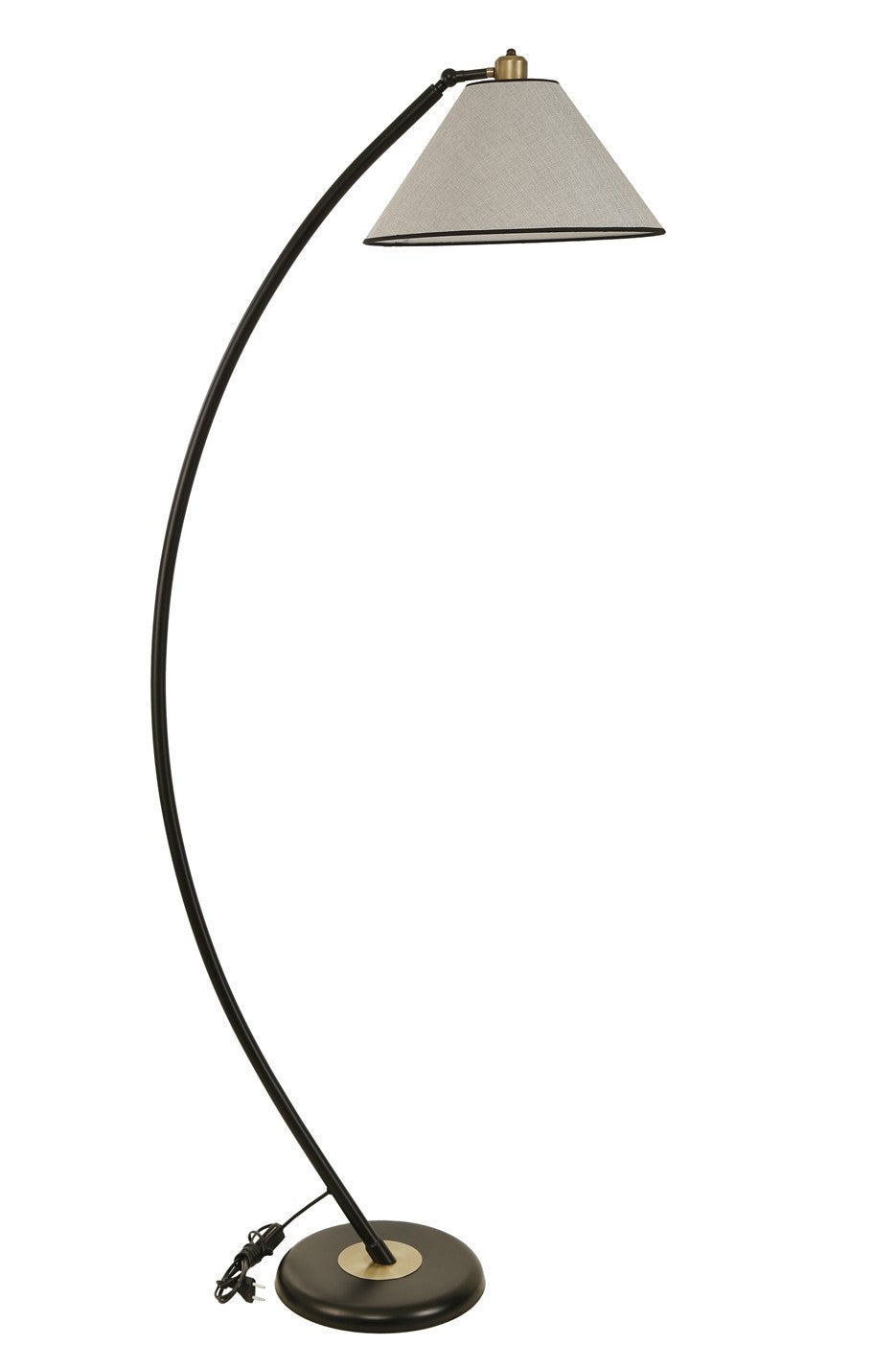 Candeeiro de Pé – 170 cm – Cinza Claro – Metal