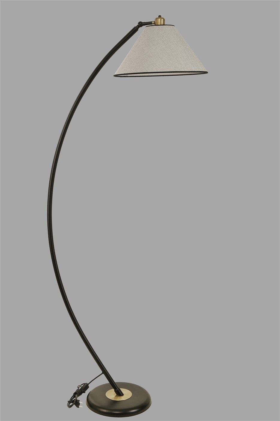Candeeiro de Pé – 170 cm – Cinza Claro – Metal