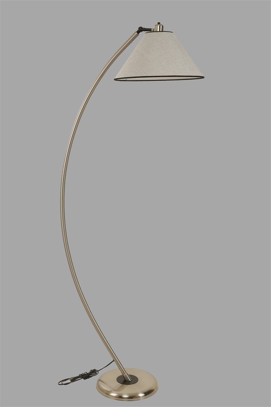 Candeeiro de Pé – 170 cm – Cinza Claro – Metal