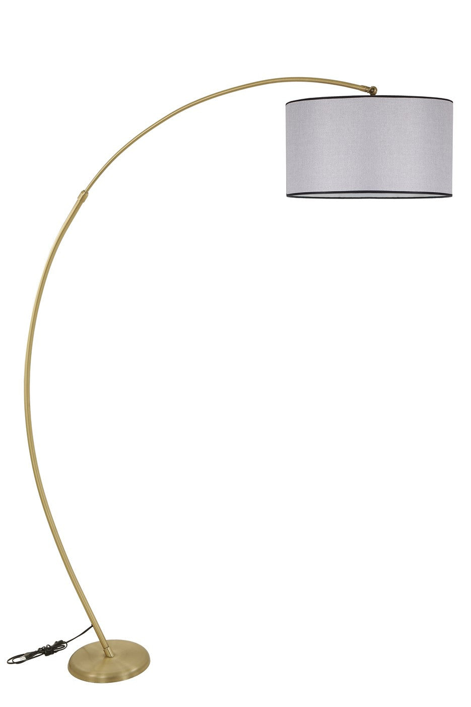 Candeeiro de Pé – 185 cm – Cinza claro – Metálico