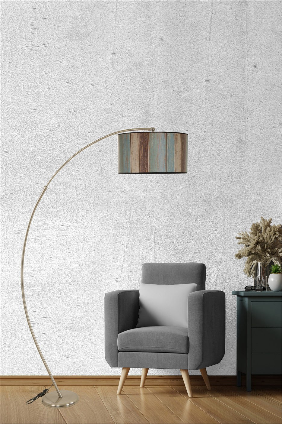 Candeeiro de Pé – 185 cm – Multicolorido – Metal
