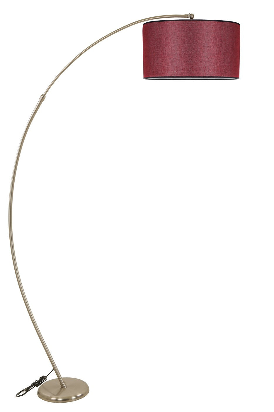Candeeiro de Pé – 185 cm – Vermelho Clarete – Metal