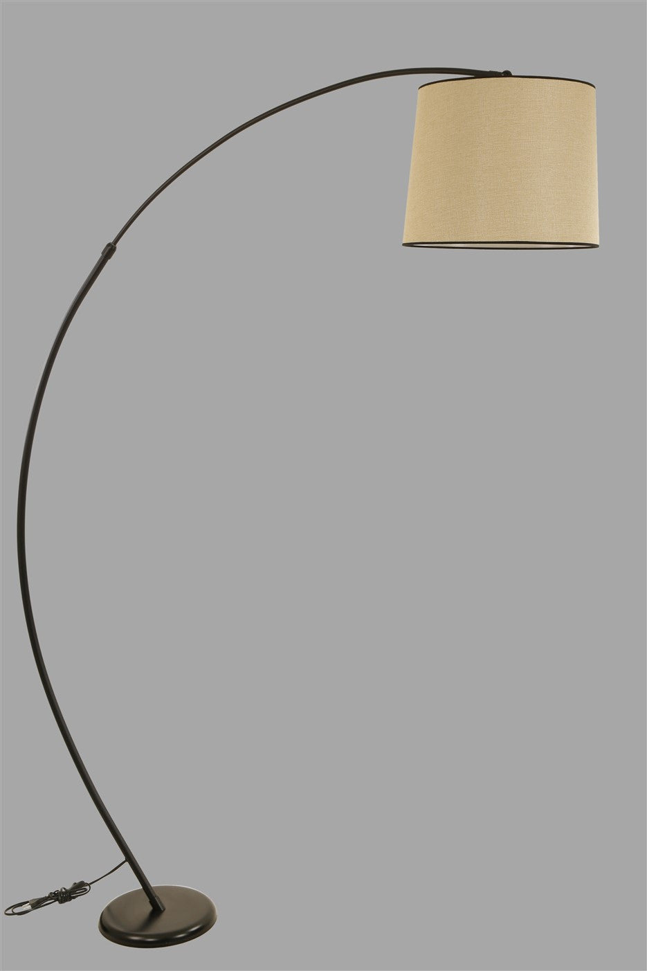 Candeeiro de Pé – 185 cm ajustável – Cor vime – Metal