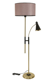 Candeeiro de Pé – 165 cm – Rosa Antigo e Cobre – Metal