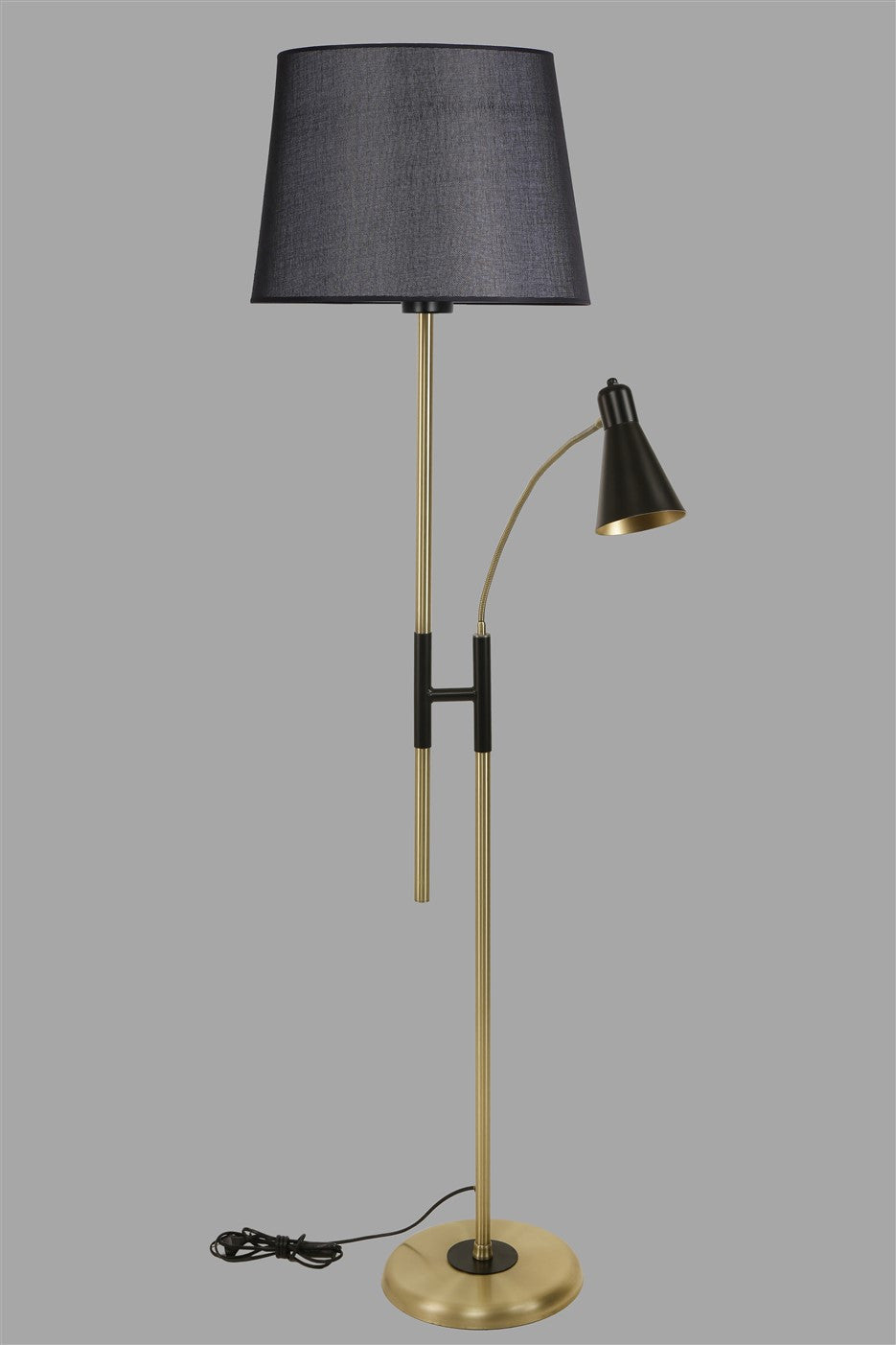 Candeeiro de Pé – 165 cm – Preto – Metálico