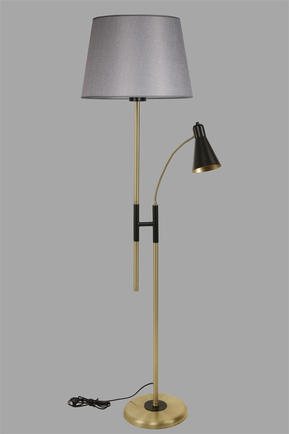 Candeeiro de Pé – 165 cm – Cinza – Metal