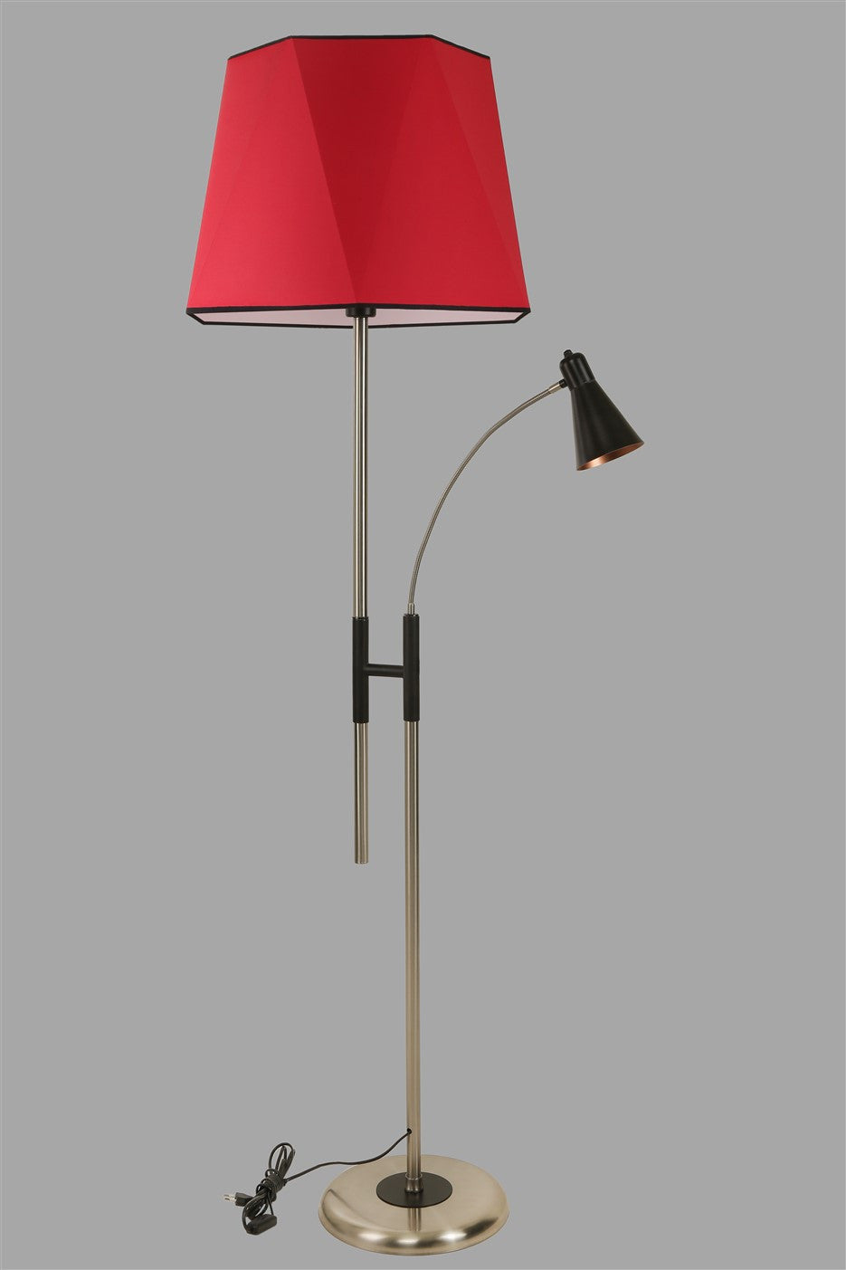 Candeeiro de Pé – 165 cm – Vermelho – Metal