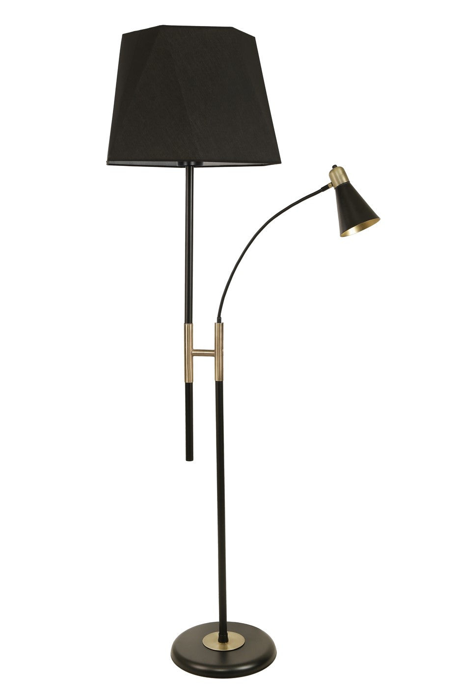 Candeeiro de Pé – 165 cm – Preto – Metálico