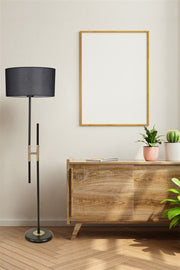Candeeiro de Pé – 165 cm – Preto – Metal